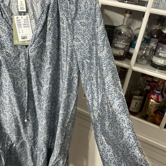 H&M Blue Relaxed Midi Dress - Picture 3 of 6